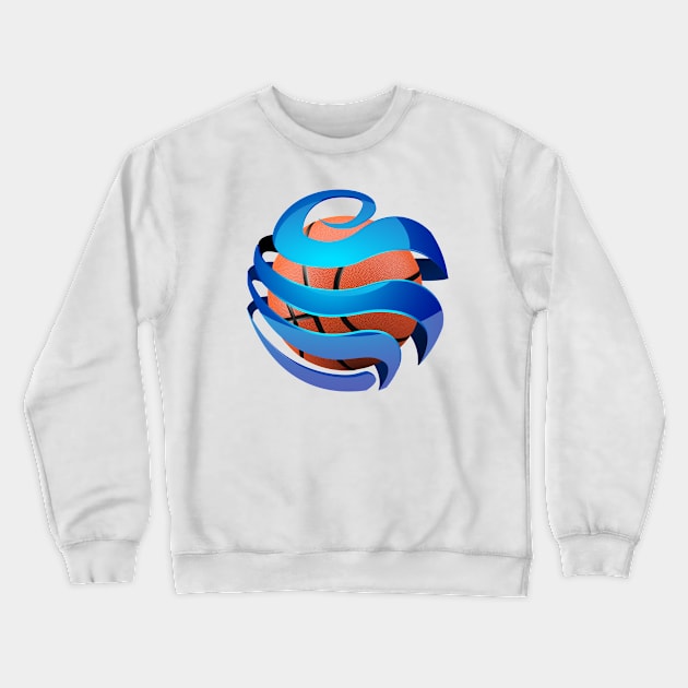 Basketball Crewneck Sweatshirt by tjagatic